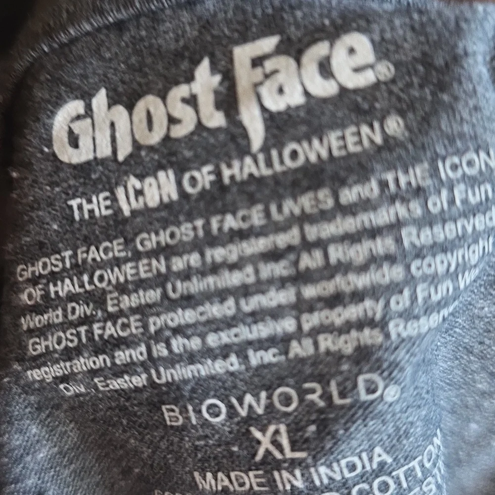 Ghostface Unisex XL Graphic Tee Brand New  Mens Womens  Teens - Picture 9 of 9